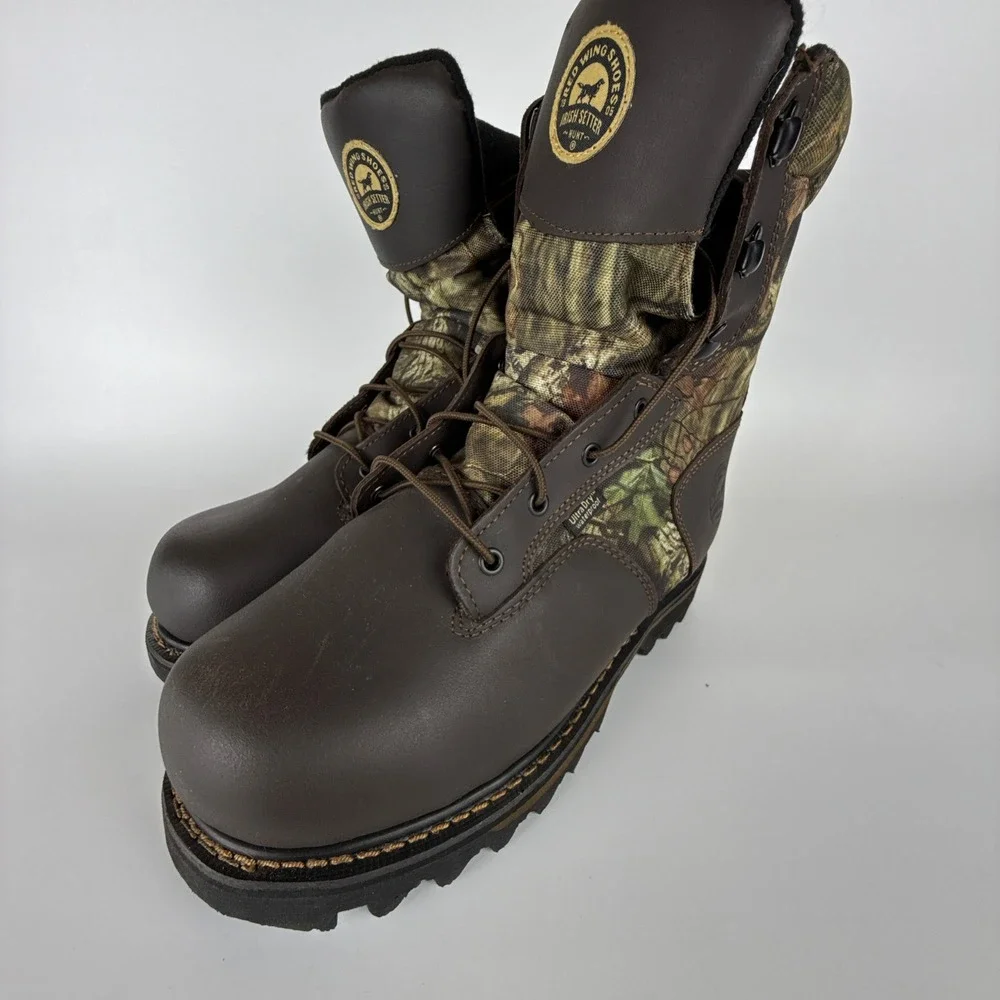 Irish Setter Gunflint II 2813 Mens Hunting Boots‎ 1000g Insulated 9.5 EE Camo